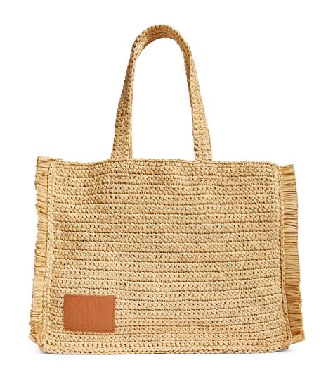 raffia tote bags for women